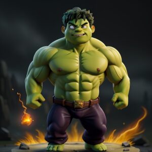 3D_Animation_Style_Miniaturized_Hulk_holding_soul_stone_Dramat_0